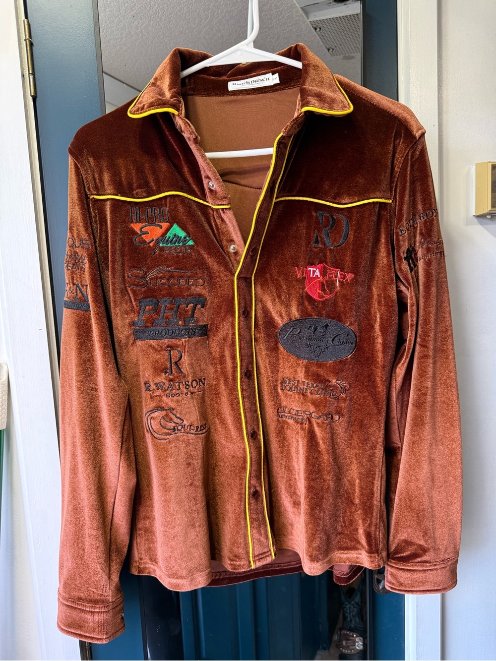 Velvet Ranch Dress’n rodeo shirt